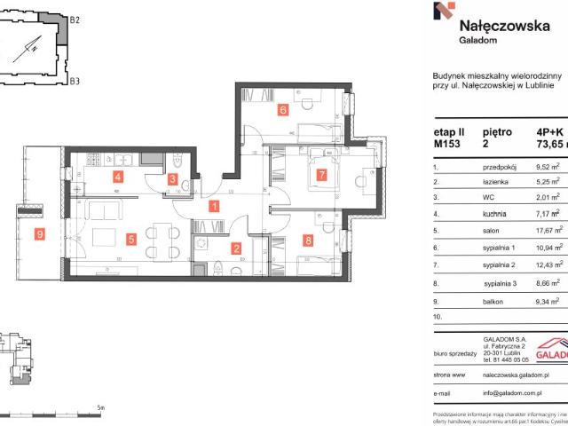 Mieszkanie 73,7m²