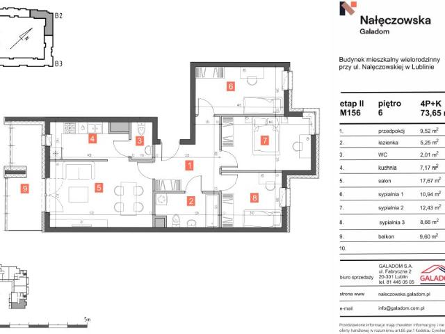 Mieszkanie 73,7m²