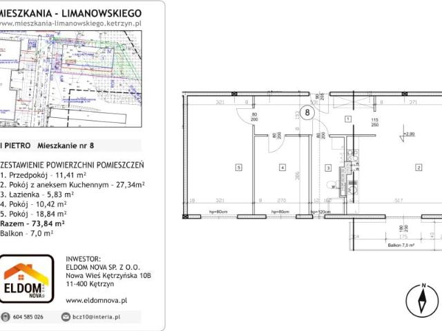 Mieszkanie 73,8m²