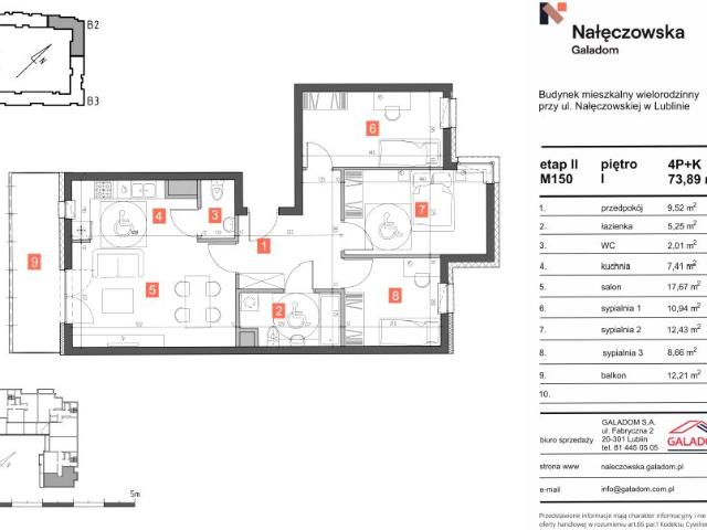 Mieszkanie 73,9m²