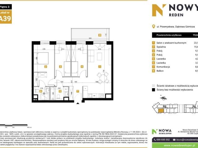 Mieszkanie 73m²