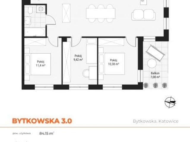 Mieszkanie 84,4m²
