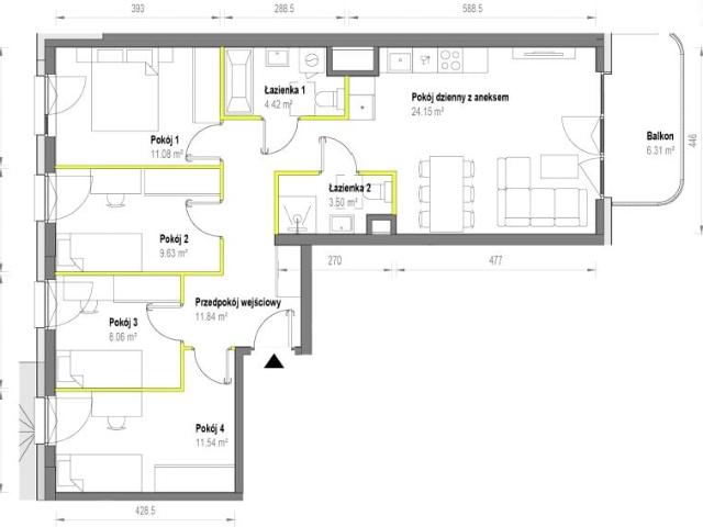 Mieszkanie 84,2m²