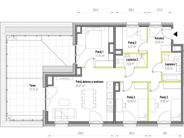 Mieszkanie 84,4m²