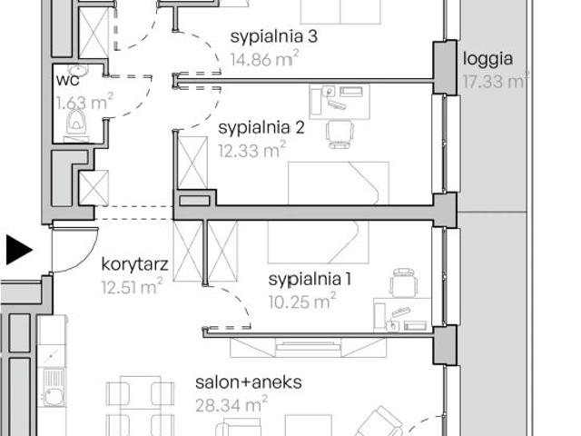 Mieszkanie 84,4m²