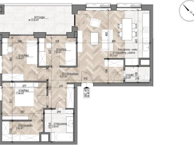 Mieszkanie 84,5m²
