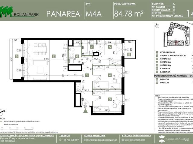 Mieszkanie 84,8m²