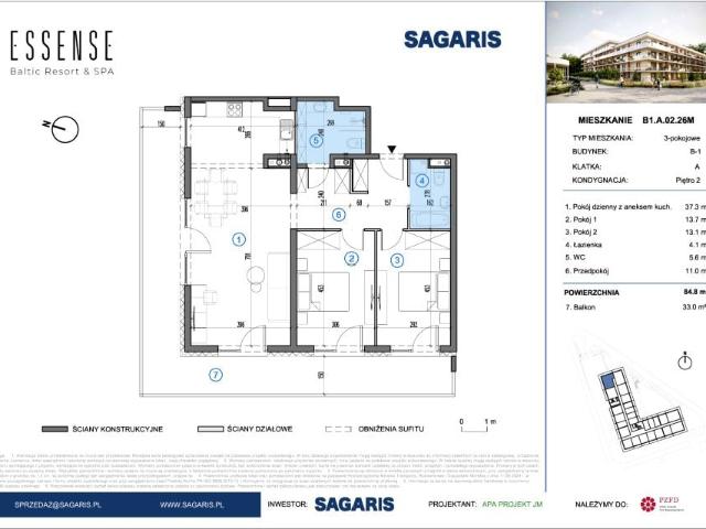 Mieszkanie 84,8m²