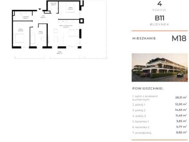 Mieszkanie 85,2m²
