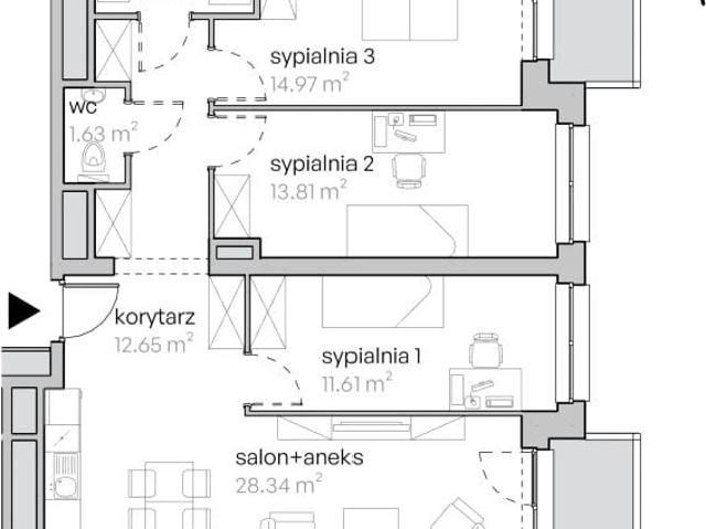 Mieszkanie 86,4m²
