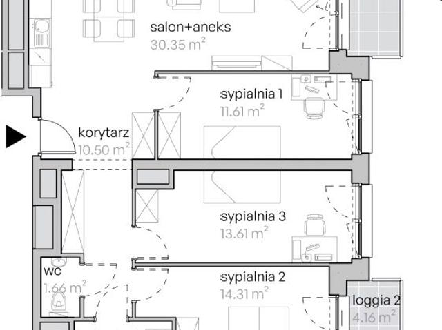 Mieszkanie 86,7m²