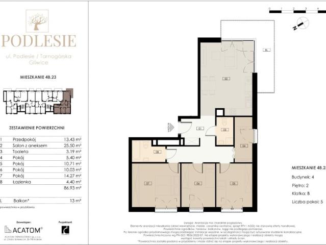 Mieszkanie 86,9m²