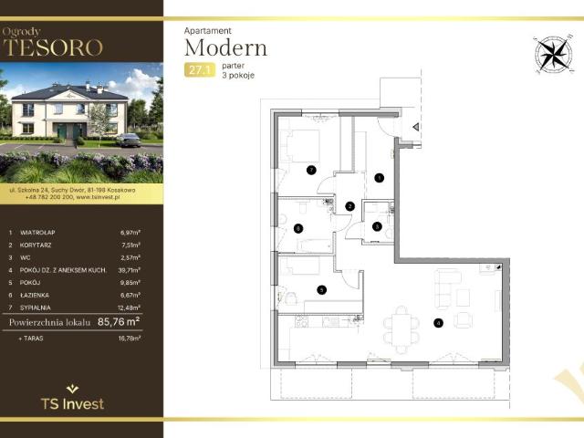 Mieszkanie 86m²