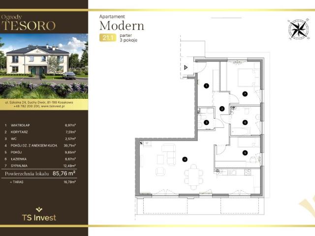 Mieszkanie 86m²