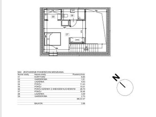 Mieszkanie 86,3m²