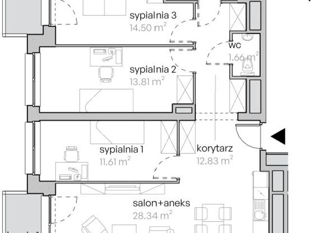 Mieszkanie 87,1m²