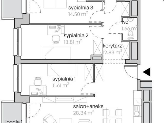 Mieszkanie 87,1m²