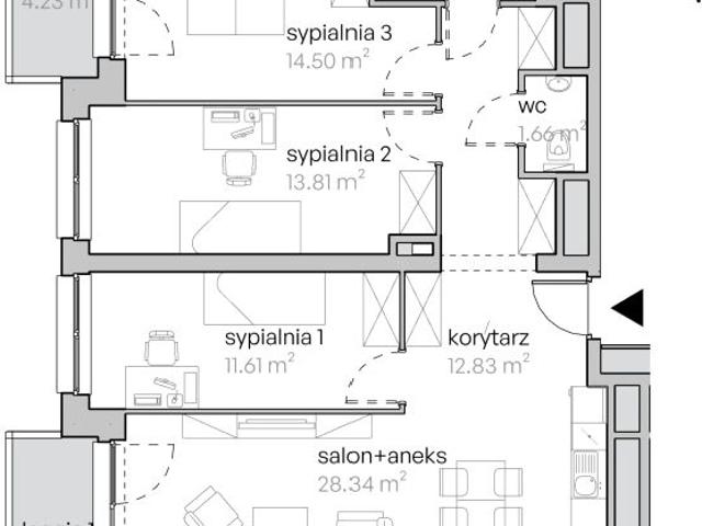 Mieszkanie 87,2m²