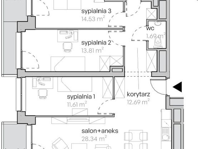 Mieszkanie 87m²