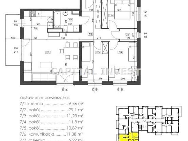 Mieszkanie 88,86 m², Zabrze