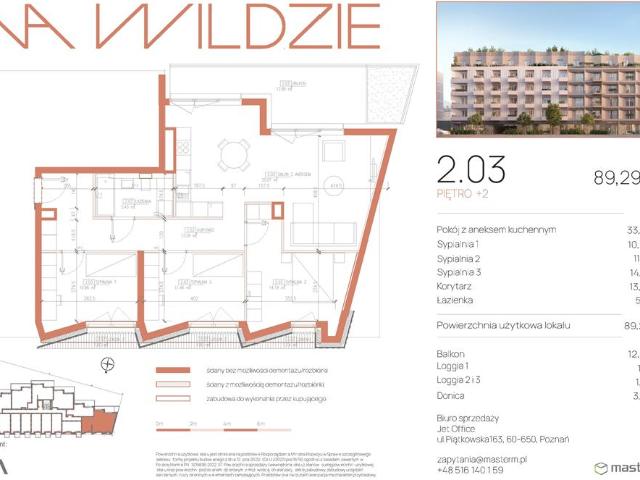 Mieszkanie, 89.29 m2, 4 pokoje