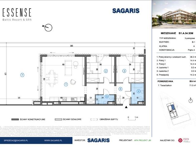 Mieszkanie 89,4m²