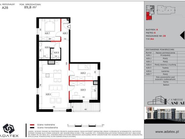 Mieszkanie 89,8m²