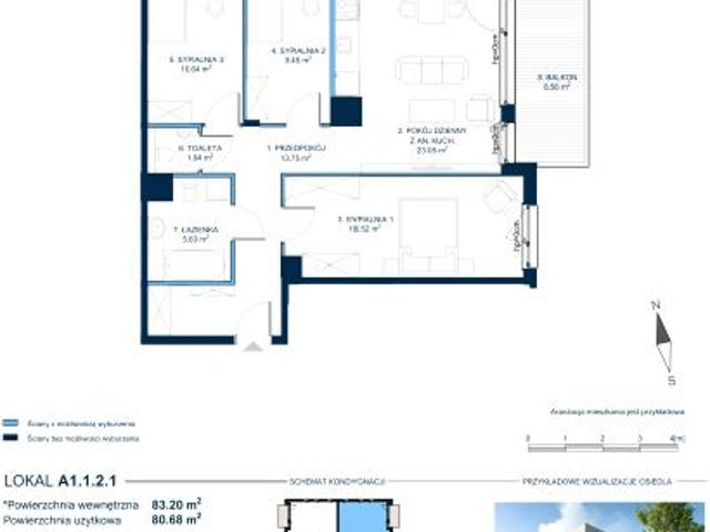 Mieszkanie 80,7m²
