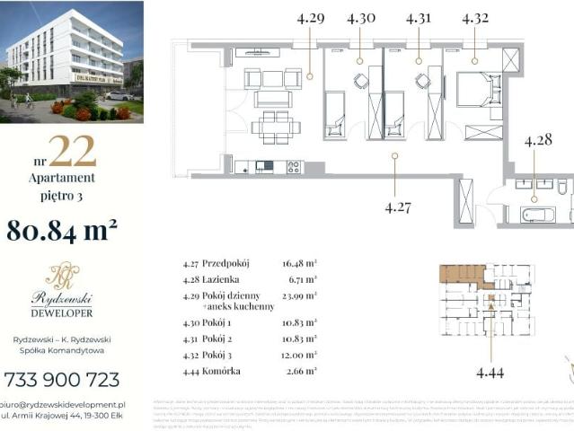 Mieszkanie 80,8m²