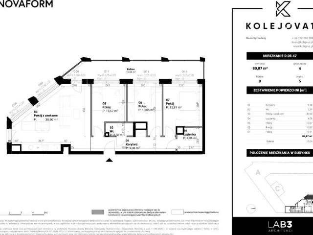 Mieszkanie 80,9m²