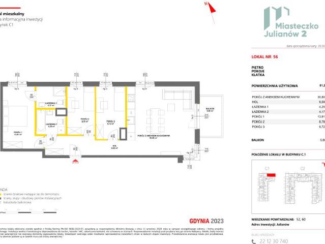 Mieszkanie 81,2m²