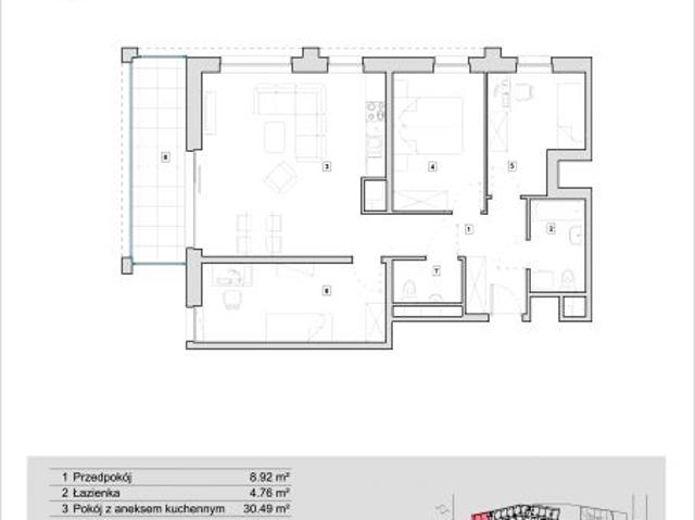 Mieszkanie 83,1m²