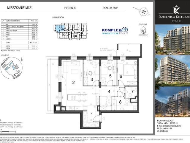 Mieszkanie 81,7m²