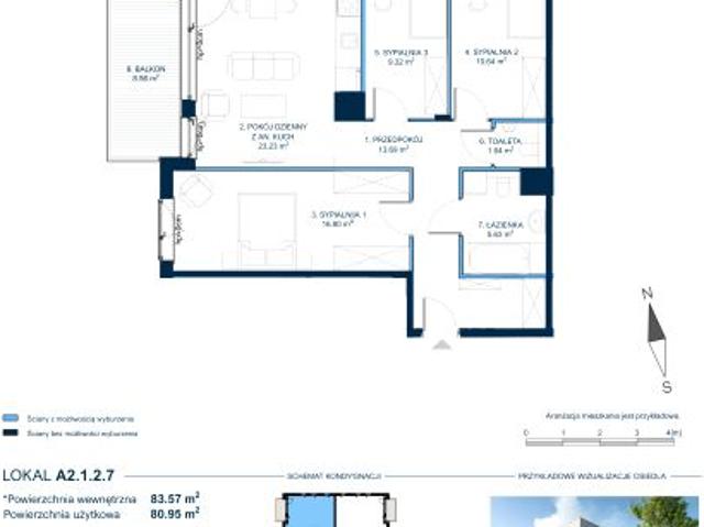 Mieszkanie 81m²