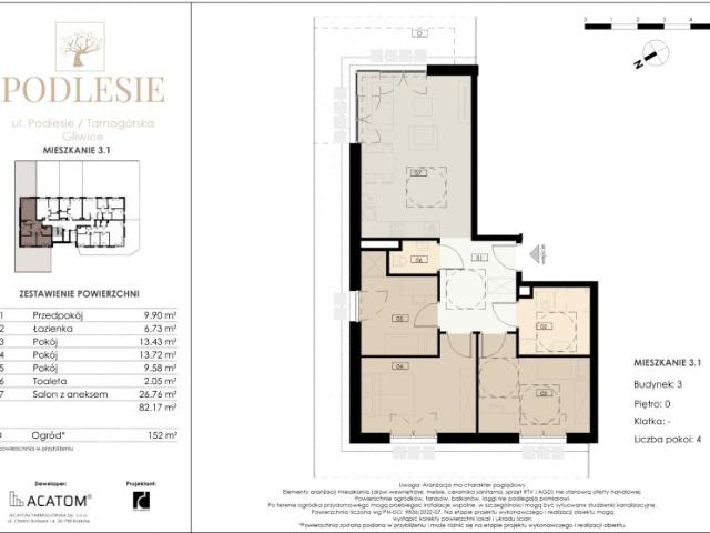 Mieszkanie 82,2m²