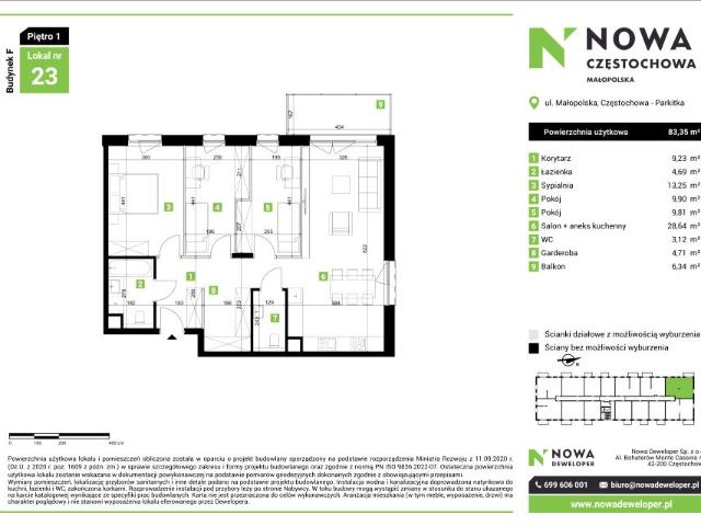 Mieszkanie 83,4m²