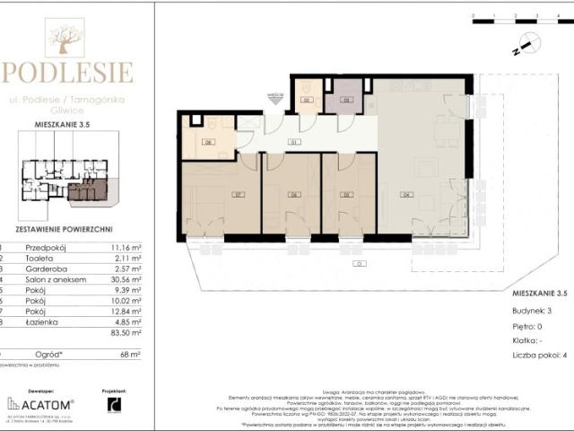 Mieszkanie 83,5m²