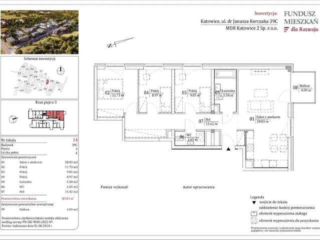 Mieszkanie 83m²
