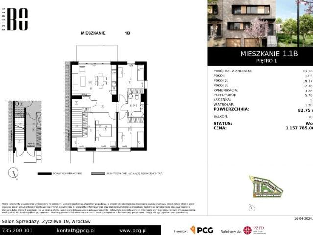 Mieszkanie 83m²
