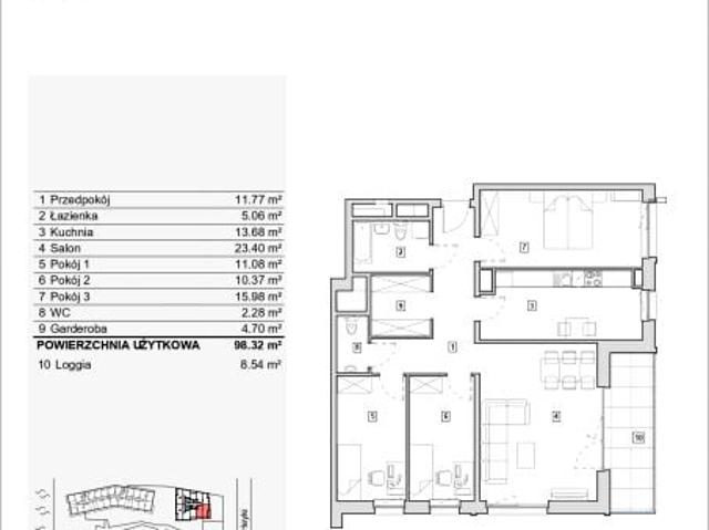Mieszkanie 98,3m²