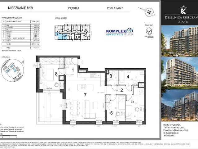 Mieszkanie 91,5m²