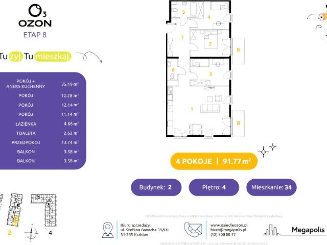 Mieszkanie 91,8m²