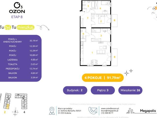 Mieszkanie 91,8m²