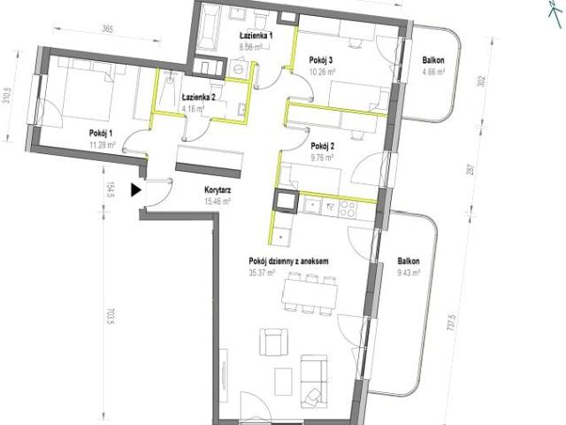 Mieszkanie 92,4m²
