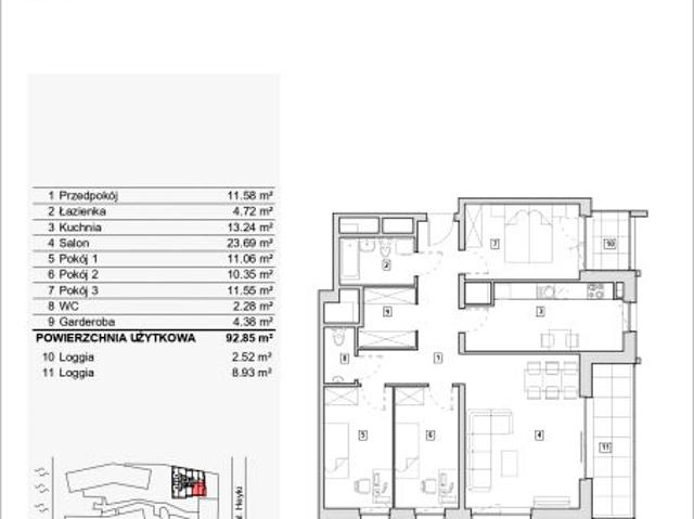 Mieszkanie 93,7m²