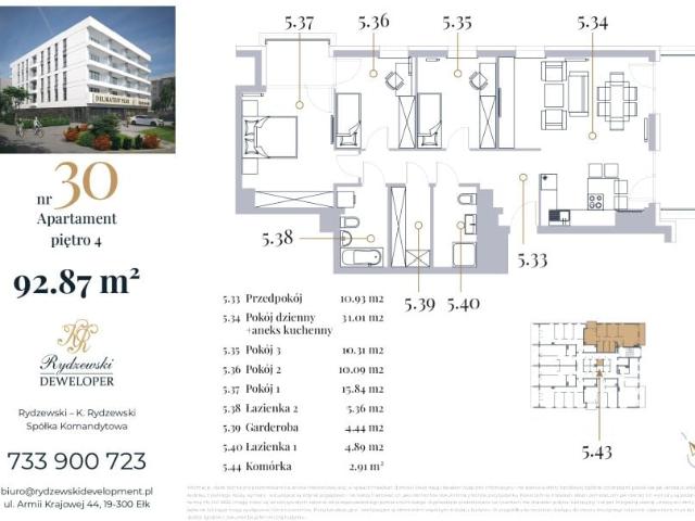 Mieszkanie 92,9m²