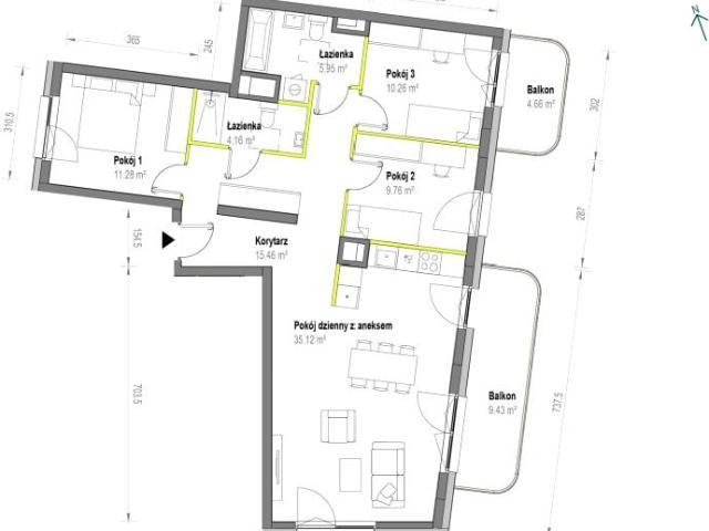 Mieszkanie 92m²