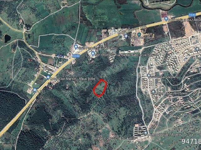MilasBodrum Karayolu Üzeri Meşelik Mahalle Sınırlarında Manzaralı 14.910m2 Satılık Arazi