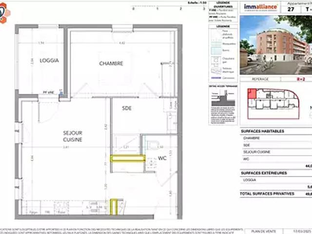 Miramas 13140 Achat / Vente appartement 2 pièces t2