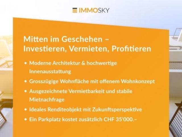 Mitten im Geschehen  Investieren, Vermieten, Profitieren